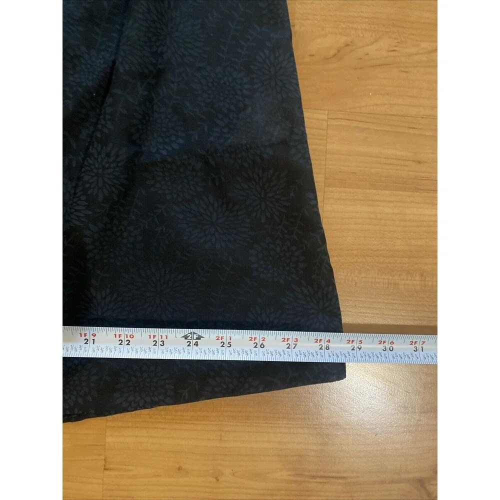 Noa Noa Black Blue Cotton Blend Tunic Short Sleeve Top Dress -Size XL‎
